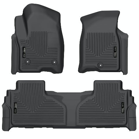 Husky Liners 99241 Weatherbeater Series Front and 2nd Seat Floor Liners (Footwell Coverage) Black