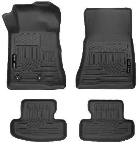 Husky Liners 99371 Weatherbeater Series Front and 2nd Seat Floor Liners Black