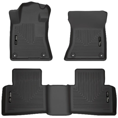 Husky Liners 99381 Weatherbeater Series Front and 2nd Seat Floor Liners Black
