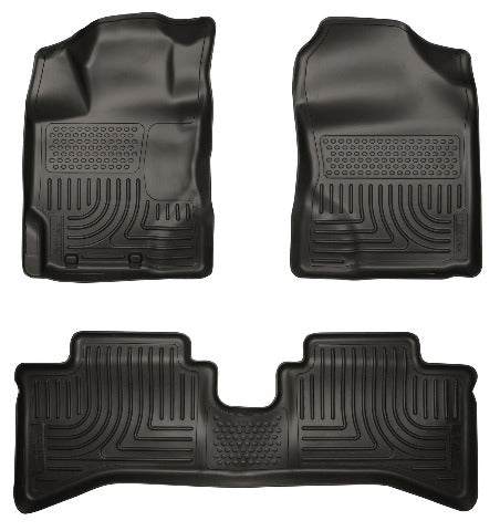 Husky Liners 99501 Weatherbeater Series Front and 2nd Seat Floor Liners Black