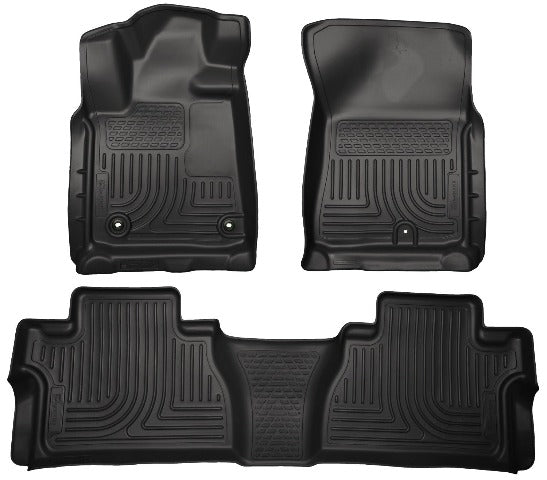 Husky Liners 99581 Weatherbeater Series Front and 2nd Seat Floor Liners (Footwell Coverage) Black
