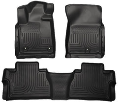Husky Liners 99581 Weatherbeater Series Front and 2nd Seat Floor Liners (Footwell Coverage) Black
