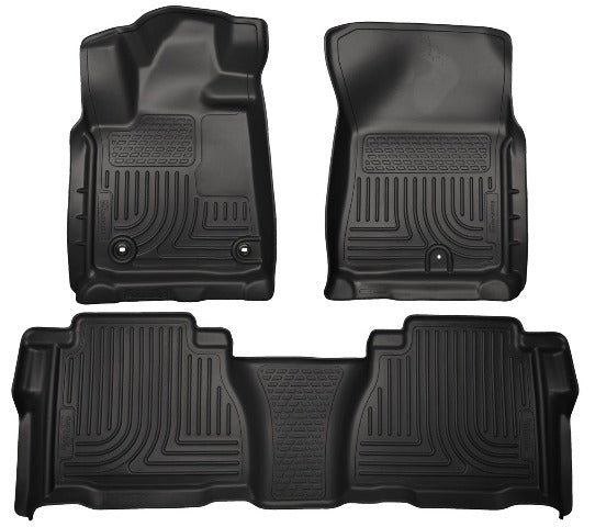 Husky Liners 99591 Weatherbeater Series Front and 2nd Seat Floor Liners (Footwell Coverage) Black