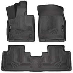 Husky Liners 99651 Weatherbeater Series Front and 2nd Seat Floor Liners Black
