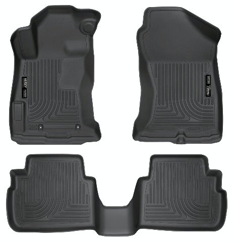 Husky Liners 99661 Weatherbeater Series Front and 2nd Seat Floor Liners Black