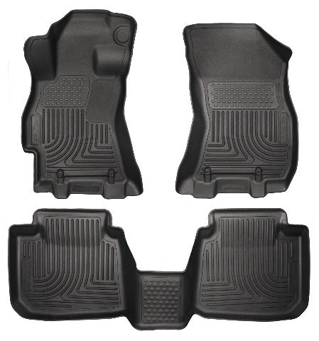 Husky Liners 99671 Weatherbeater Series Front and 2nd Seat Floor Liners Black