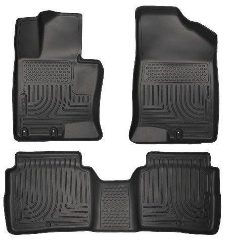 Husky Liners 99691 Weatherbeater Series Front and 2nd Seat Floor Liners Black