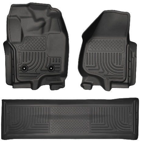 Husky Liners 99711 Weatherbeater Series Front and 2nd Seat Floor Liners (Footwell Coverage) Black