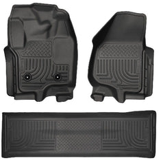 Husky Liners 99711 Weatherbeater Series Front and 2nd Seat Floor Liners (Footwell Coverage) Black