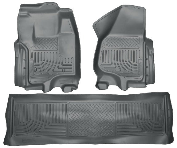 DISCONTINUED - Husky Liners 99712 Weatherbeater Series Front and 2nd Seat Floor Liners (Footwell Coverage) Grey