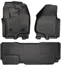 Husky Liners 99721 Weatherbeater Series Front and 2nd Seat Floor Liners (Footwell Coverage) Black