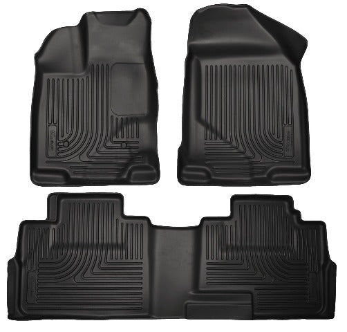 Husky Liners 99761 Weatherbeater Series Front and 2nd Seat Floor Liners Black