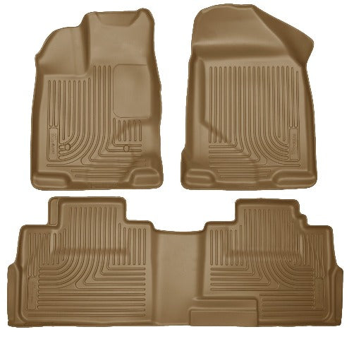 Husky Liners 99763 Weatherbeater Series Front and 2nd Seat Floor Liners Tan