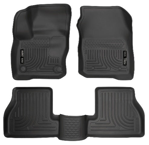 Husky Liners 99781 Weatherbeater Series Front and 2nd Seat Floor Liners Black