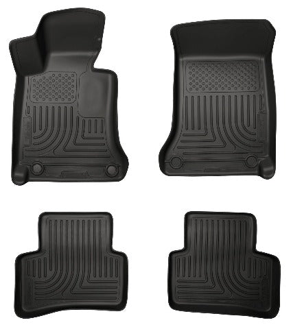 Husky Liners 99811 Weatherbeater Series Front and 2nd Seat Floor Liners Black