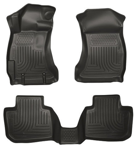 Husky Liners 99881 Weatherbeater Series Front and 2nd Seat Floor Liners Black