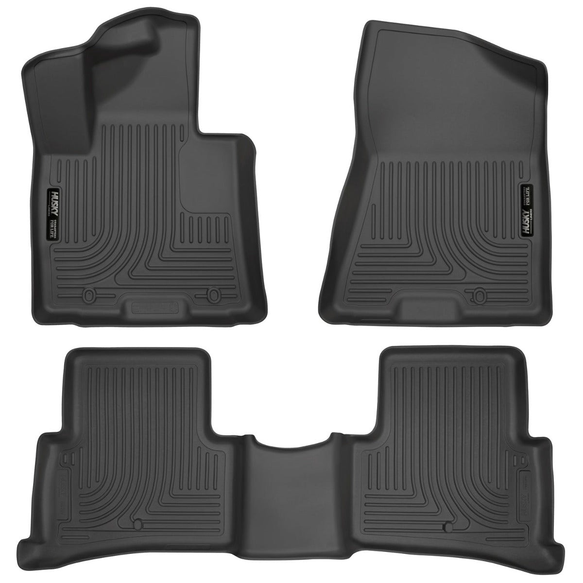 Husky Liners 99891 Weatherbeater Series Front and 2nd Seat Floor Liners Black