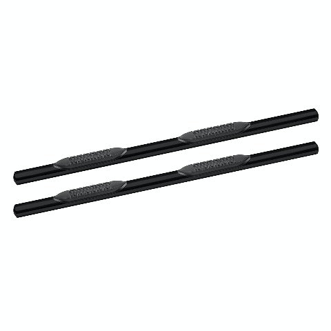Iconic Accessories 118-5523 4  Oval Side-Step Nerf Bars (180? Straight, Black Powder Coated)