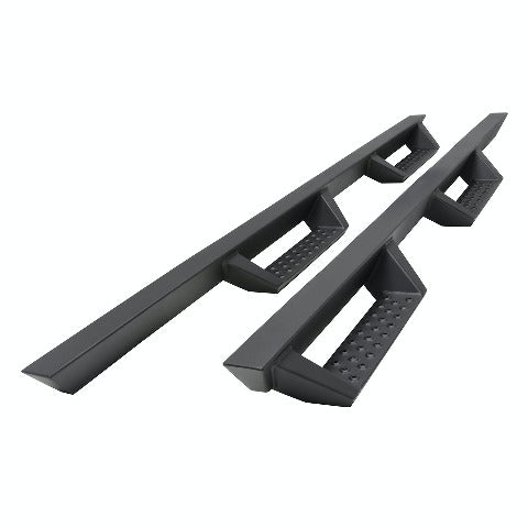 Iconic Accessories 120-6041 Fully-Welded 4  Drop-Step System (Textured Black Powder Coated)
