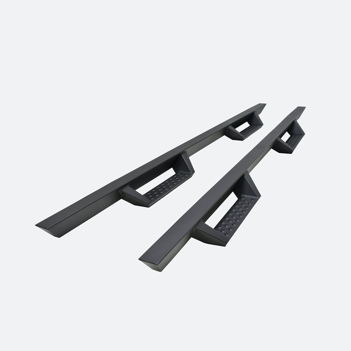 Iconic Accessories 120-8041 Fully-Welded 4  Drop-Step System (Textured Black Powder Coated)