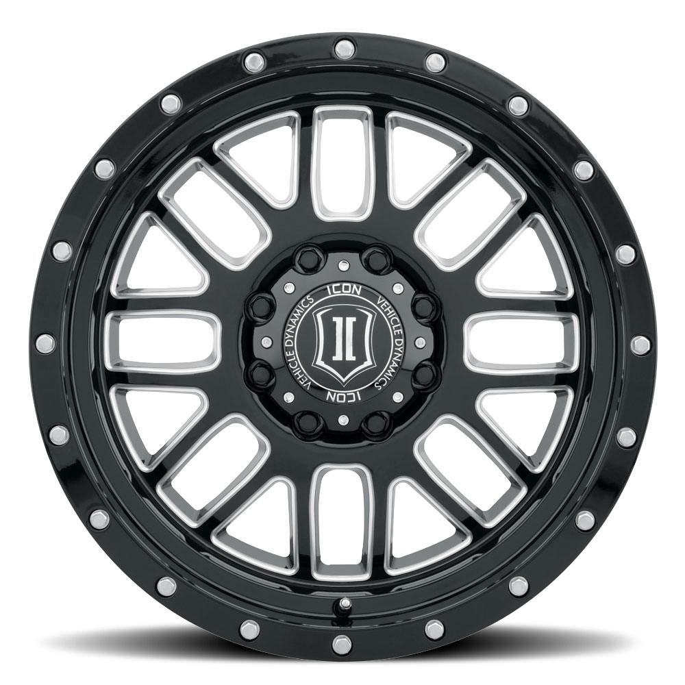 ICON Alloys 1220908150GBMW Alpha Gls Blk Mill Win - 20 X 9 / 8 X 170 / 0mm / 5 bs