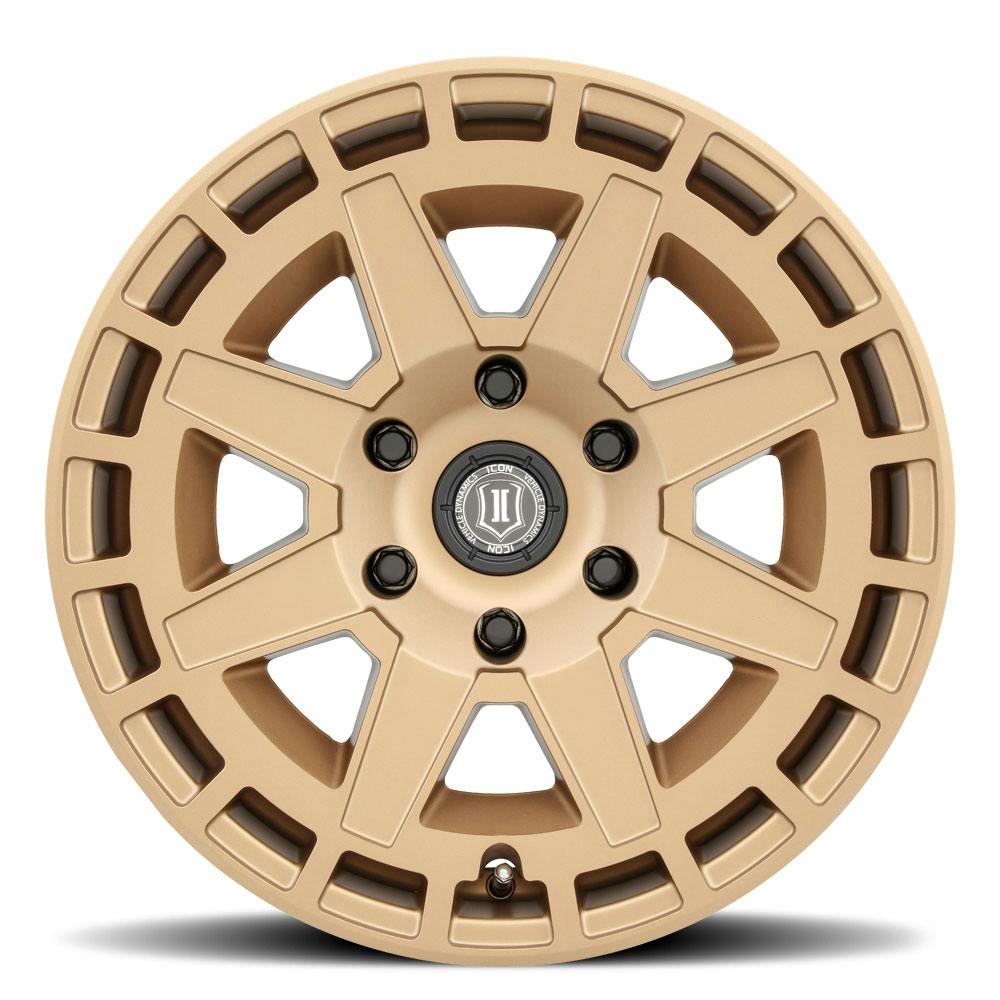 ICON Alloys 3217857345BS Compass Satin Brass - 17 X 8.5 / 5X5 / -6mm / 4.5 bs
