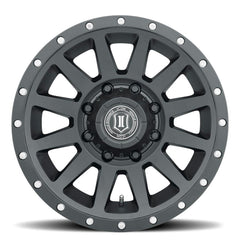 ICON Alloys 2018908152SB Compression HD Satin Black  - 18 X 9 / 8 X 170 / 6 mm / 5.25 bs