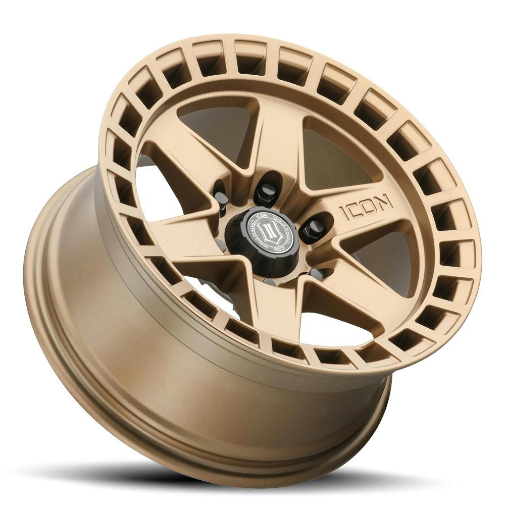 ICON Alloys 3417856350BS Raider Brass Satin - 17 X 8.5 / 6 X 135 / 6 mm / 5 bs