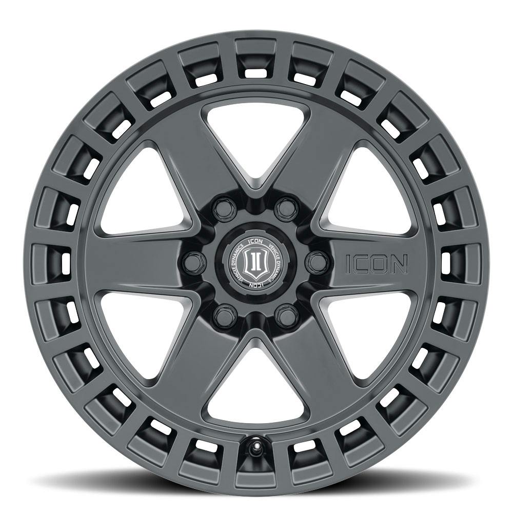 ICON Alloys 3417858347SB Raider Satin Black - 17 X 8.5 / 6 X 5.5 / 0 mm / 4.75 bs