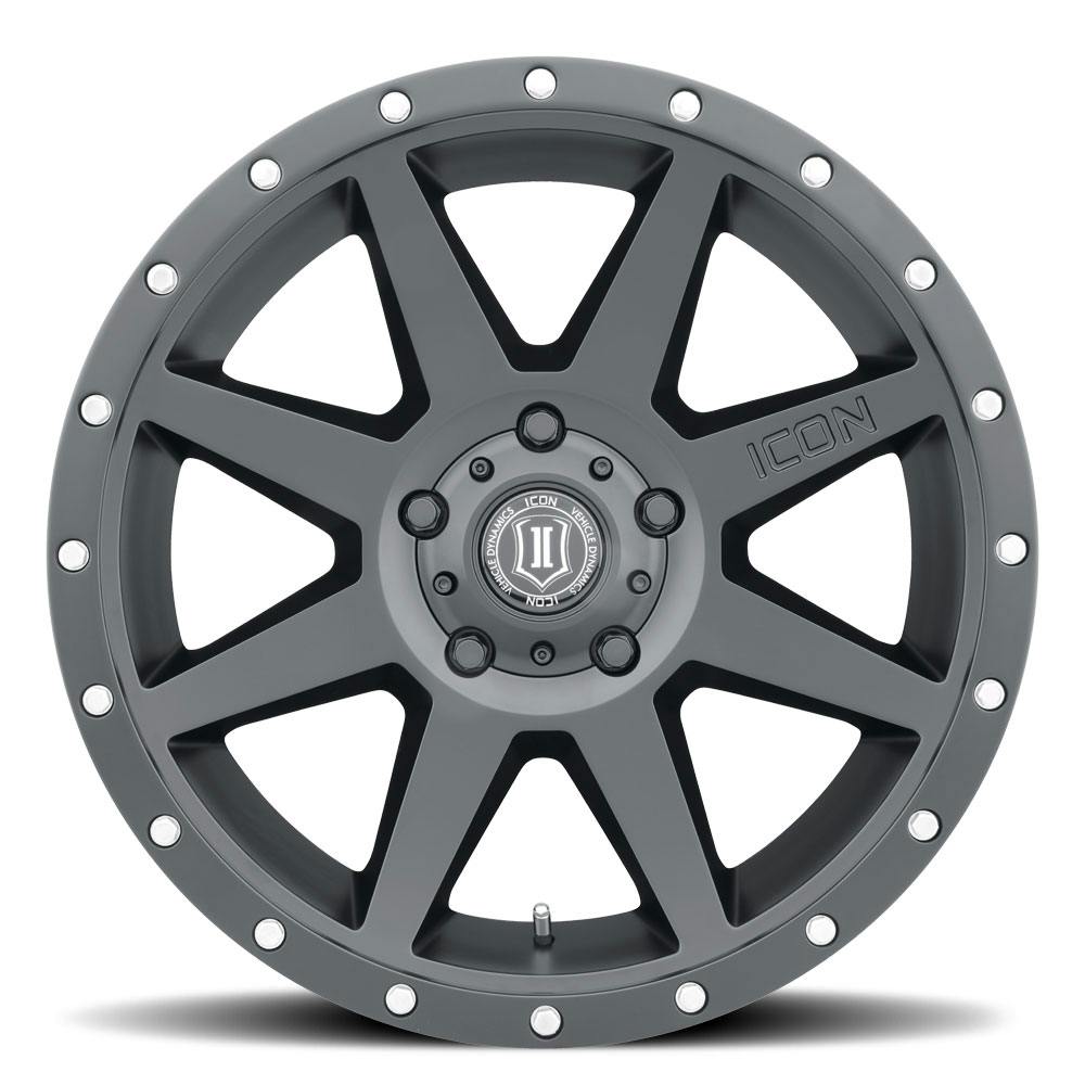 ICON Alloys 1820905556SB Rebound Satin Black - 20 X 9  / 5X150 / 16mm / 5.625 bs