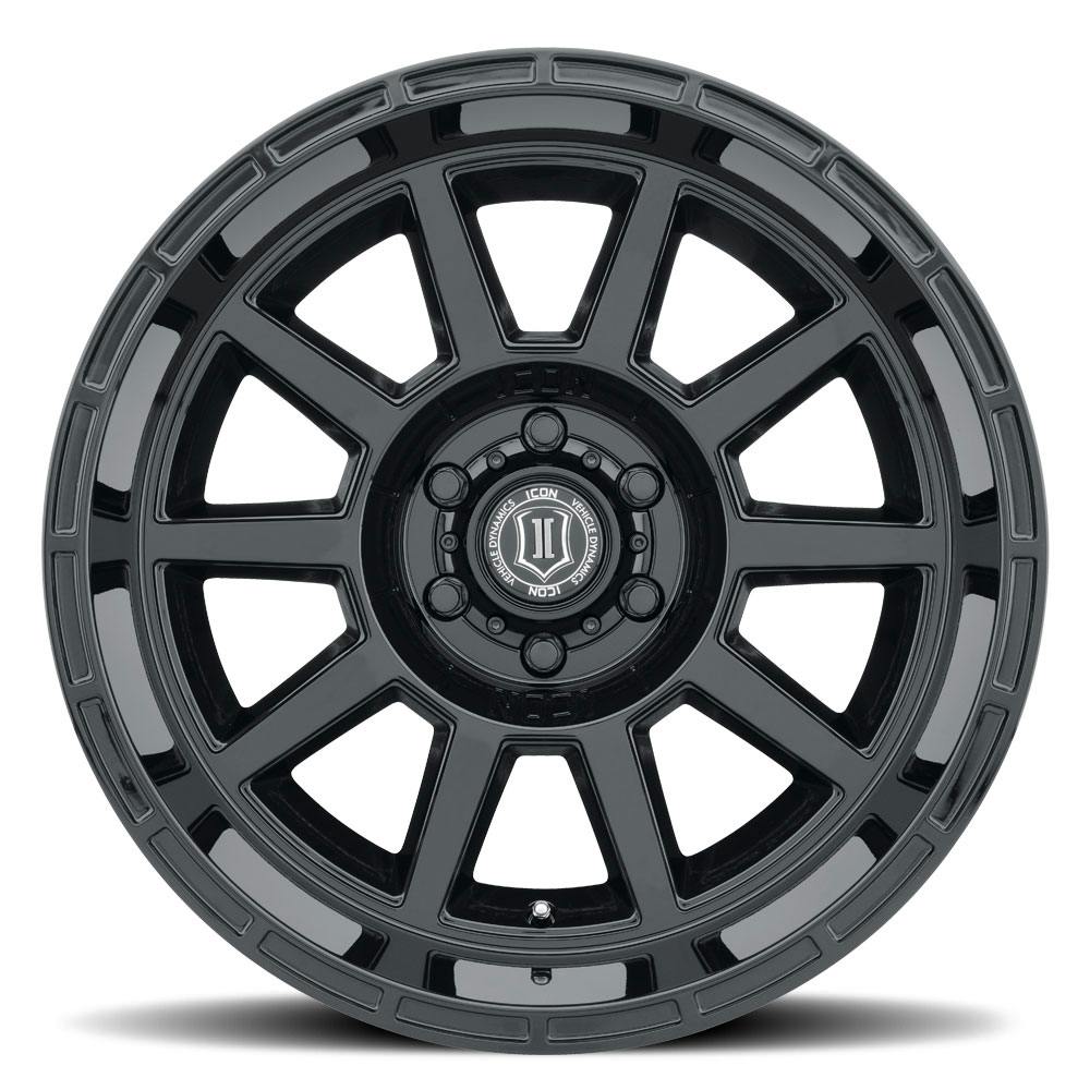 ICON Alloys 6220108345GB Recoil Gls Black - 20 X 10 / 6 X 5.5 / -24 mm / 4.5 bs