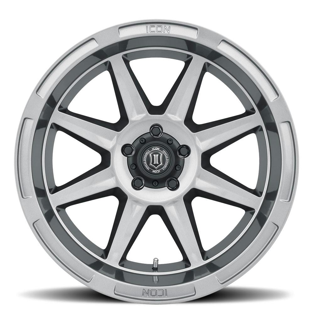 ICON Alloys 6020108345GM Bandit Gun Metal - 20X10 / 6 X 5.5 / -24mm / 4.5 bs