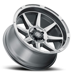 ICON Alloys 6020108345GM Bandit Gun Metal - 20X10 / 6 X 5.5 / -24mm / 4.5 bs
