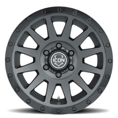 ICON Alloys 2018908350DB Compression Dbl Blk - 18 X 9 / 6 X 5.5 / 0 mm / 5 in. Bs