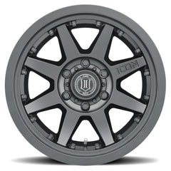 ICON Alloys 21817857345SB Rebound Pro Satin Black - 17 X 8.5 / 5X5 / -6mm / 4.5 bs