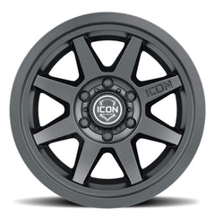 ICON Alloys 1917859057SB Rebound Slx Sat Blk - 17 X 8.5 / 6 X 5.5 / 25mm / 5.75 in. Bs