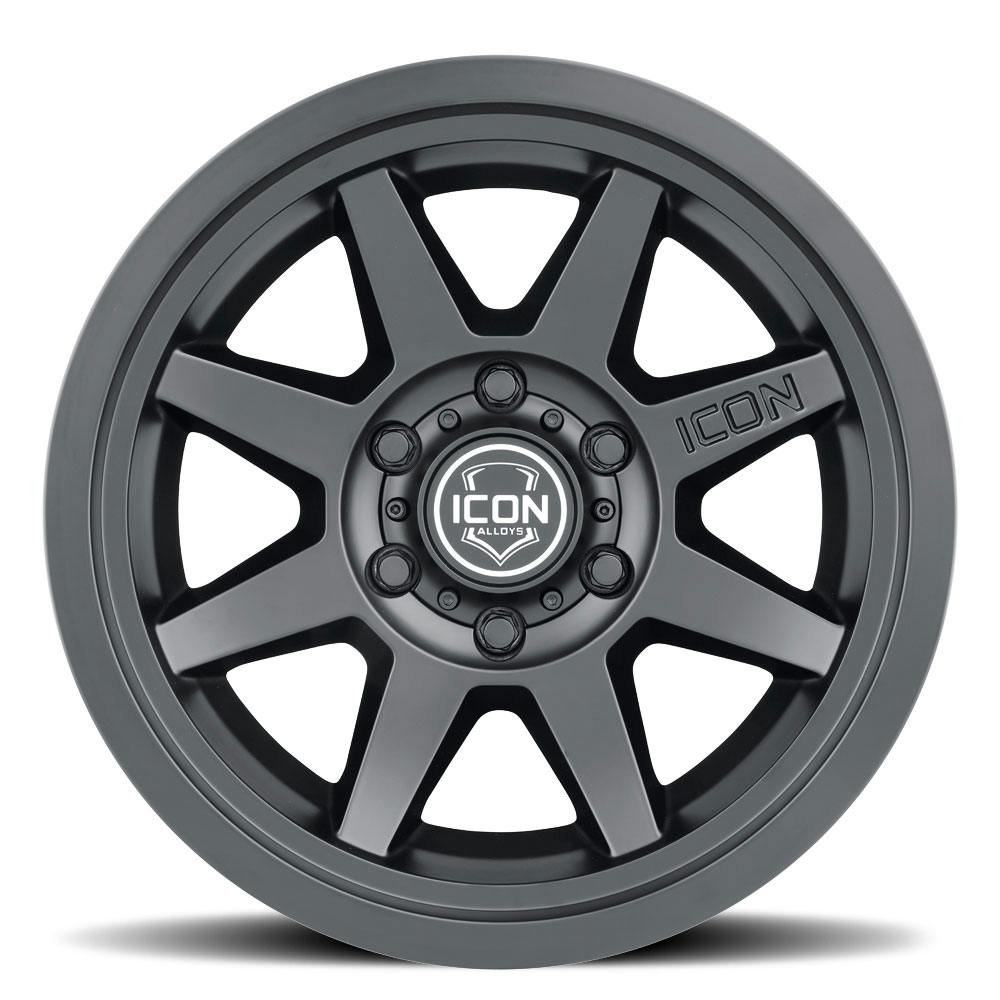 ICON Alloys 1917858347SB Rebound Slx Sat Blk - 17 X 8.5 / 6 X 5.5 / 0mm / 4.75 in. Bs