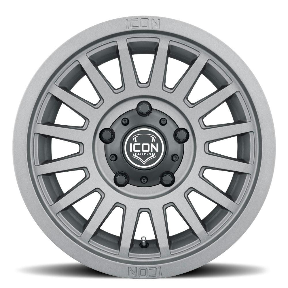 ICON Alloys 3617858347CH Recon Slx Charcoal - 17 X 8.5 / 6 X 5.5 / 0mm / 4.75 in. Bs