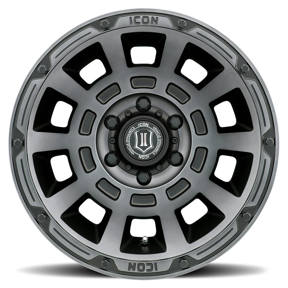 ICON Alloys 2817855557SSBT Thrust Smoked Satin Black -17 X 8.5 / 5 X 150 / 25 mm / 5.75 bs