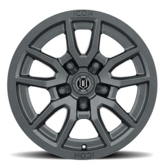 ICON Alloys 2617857345SB Vector 5 Satin Black -17 X 8.5 / 5 X 5 / -6mm / 4.5 bs