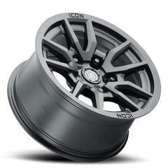 ICON Alloys 2617857345SB Vector 5 Satin Black -17 X 8.5 / 5 X 5 / -6mm / 4.5 bs