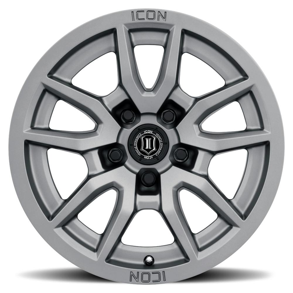 ICON Alloys 2617857345TT Vector 5 Titanium -17 X 8.5 / 5 X 5 / -6mm / 4.5 bs
