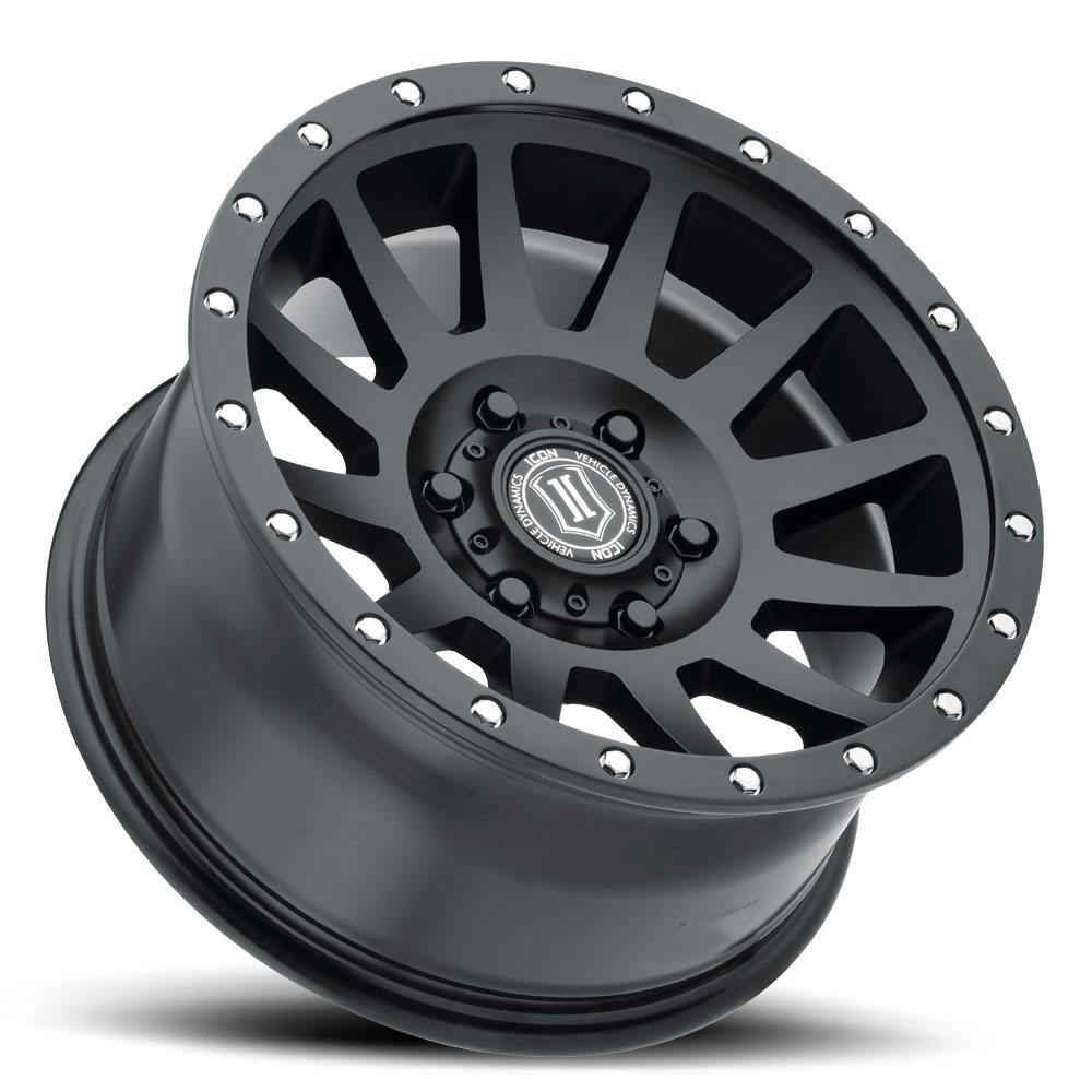 ICON Alloys 2017856350SB Compression Satin Black - 17 X 8.5 / 6 X 135 / 6mm / 5 bs