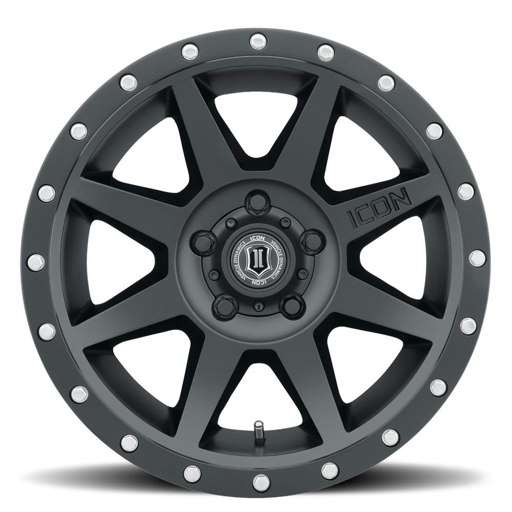 ICON Alloys 1817856547SB Rebound Sat Black - 17 X 8.5 / 5 X 4.5 / 0mm / 4.75 bs