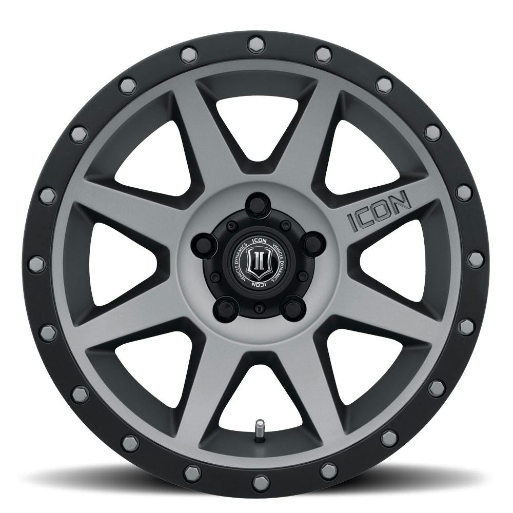 ICON Alloys 1817856547TT Rebound Titanium - 17 X 8.5 / 5 X 4.5 / 0mm / 4.75 bs