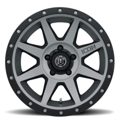 ICON Alloys 1817858547TT Rebound Titanium - 17 X 8.5 / 5 X 5.5 / 0mm / 4.75 bs