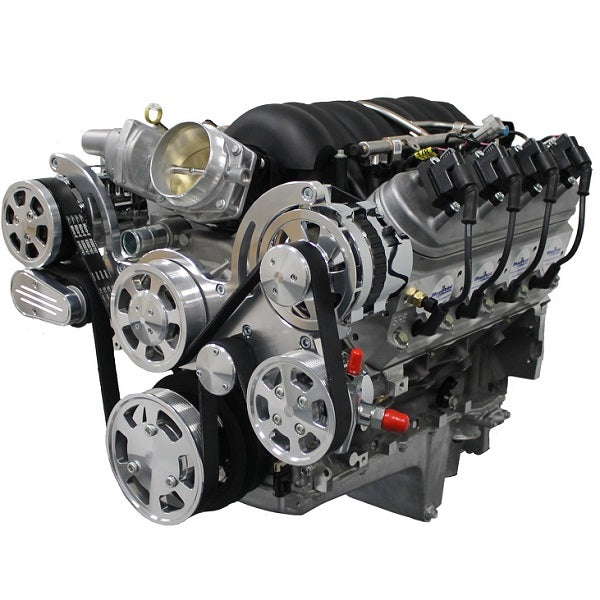 BluePrint Engines LS FRONT ACCESSORY DRIVE, FULL SERPENTINE W/ ALT, PS, WP, AC, BRACKETS, BOLTS BPPLSFDACPS
