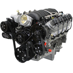 BluePrint Engines LS FRONT ACCESSORY DRIVE, FULL SERPENTINE W/ ALT, PS, WP, AC, BRACKETS, BOLTS BPPLSFDACPSBK