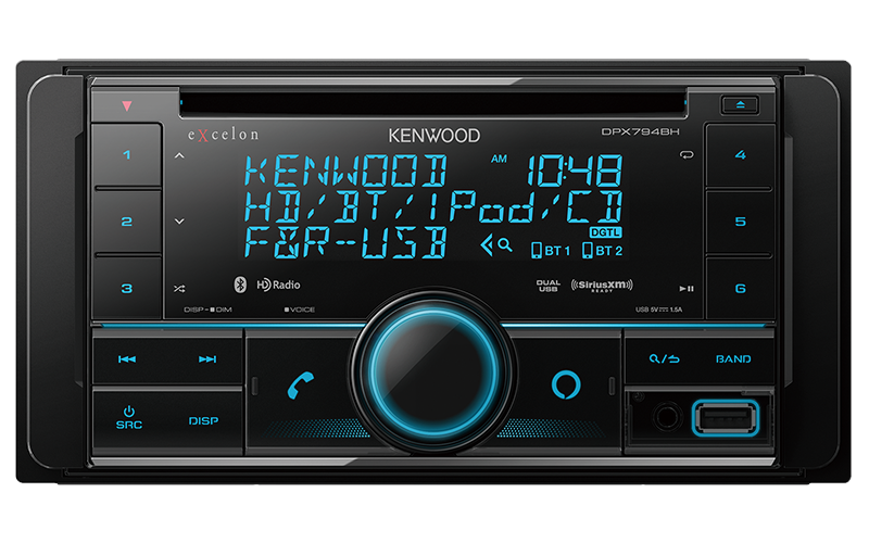 Kenwood Excelon DPX794BH 2-DIN CD Receiver with Bluetooth and HD Radio