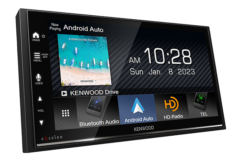 Kenwood Excelon DMX709S 6.8-inch Digital Media Receiver with Apple CarPlay and Android Auto